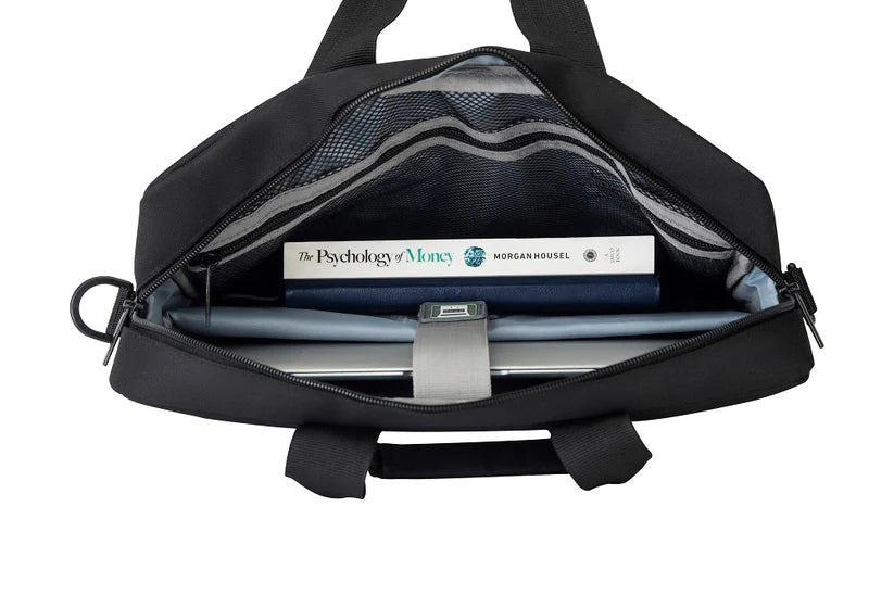 15.6 inch Laptop Shoulder Messenger Sling Office Bag, Water Repellent Fabric for Men and Women (Black)