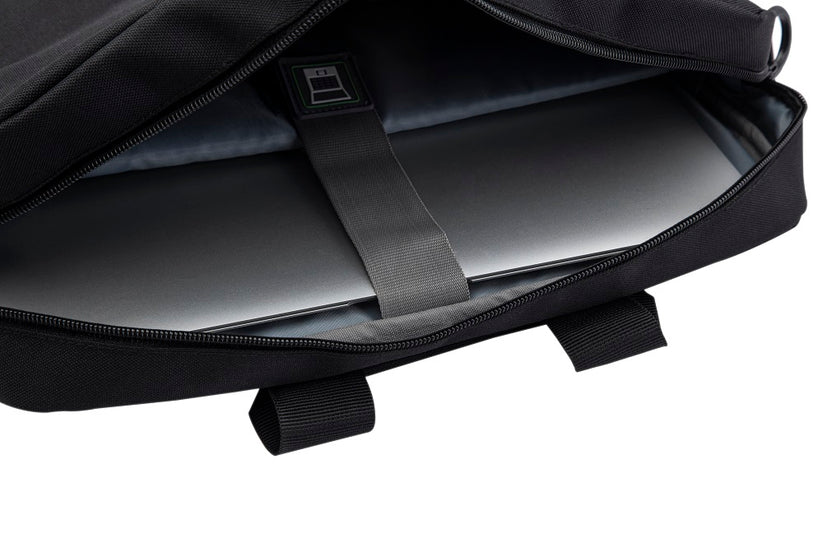 15.6 inch Laptop Shoulder Messenger Sling Office Bag, Water Repellent Fabric for Men and Women (Black)