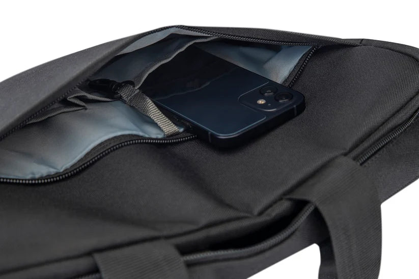 15.6 inch Laptop Shoulder Messenger Sling Office Bag, Water Repellent Fabric for Men and Women (Black)