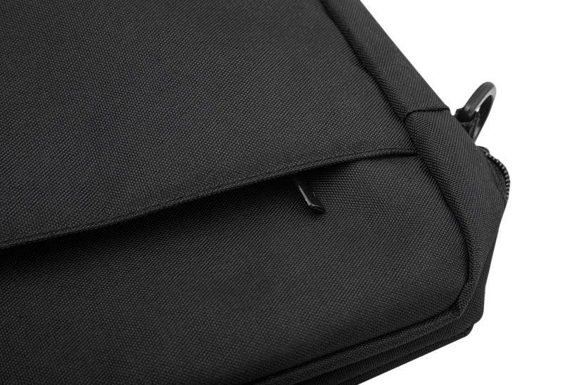 15.6 inch Laptop Shoulder Messenger Sling Office Bag, Water Repellent Fabric for Men and Women (Black)