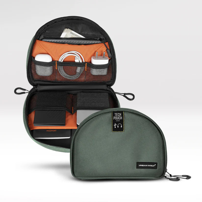 Tech Pouch-Fossil Grey