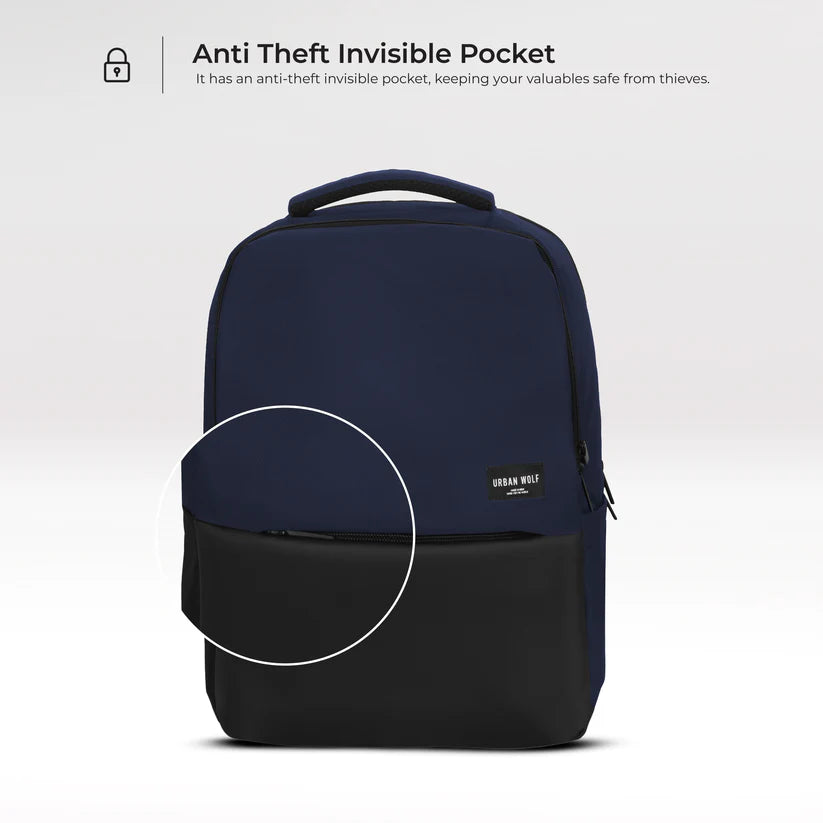 Business Casual 30L Dual Compartment Water Resistant Laptop Backpack (BLUE)