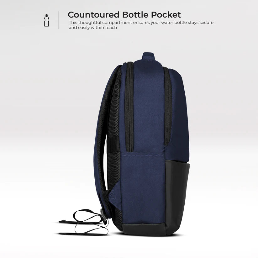 Business Casual 30L Dual Compartment Water Resistant Laptop Backpack (BLUE)
