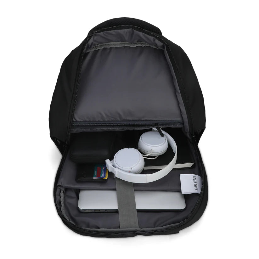 30L Dual Compartment Laptop Backpack (BLACK)