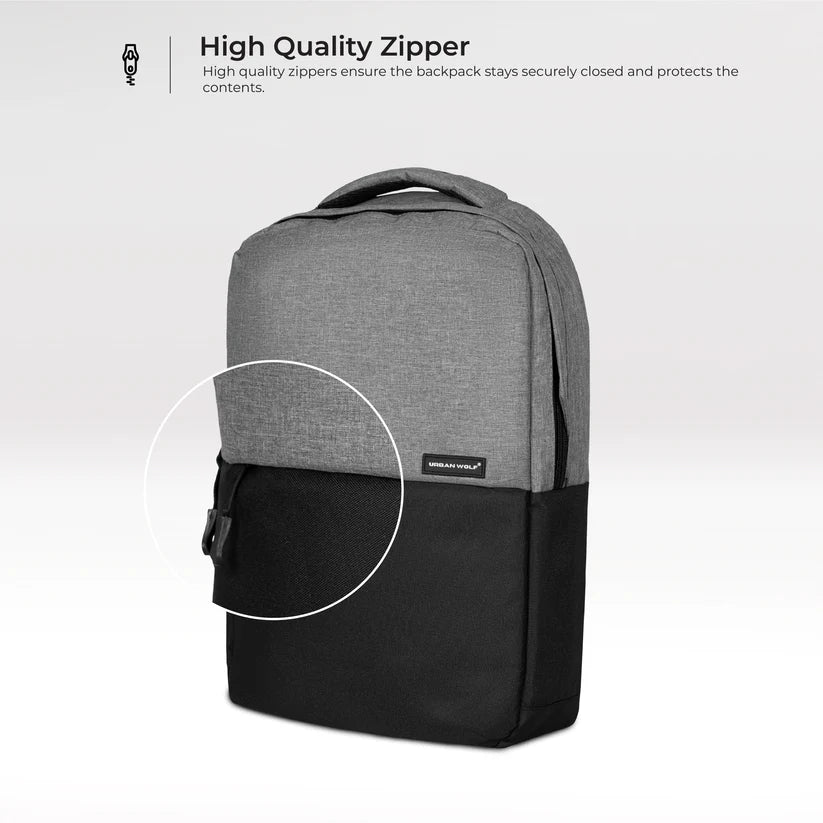 Business Casual 20L Dual Compartment Laptop Backpack-(GREY)