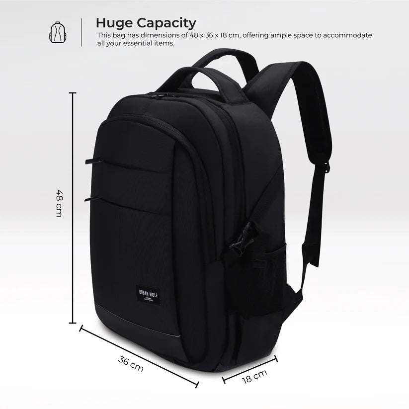 Delta-Black Laptop backpack (BLACK)