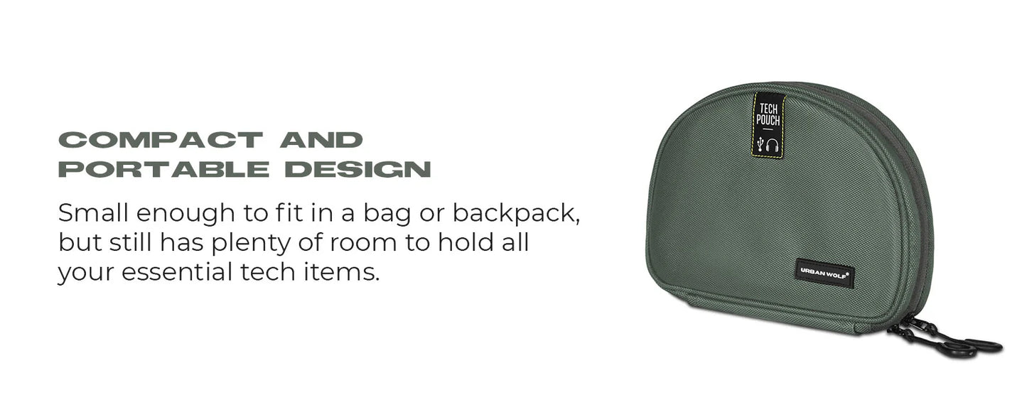 Tech Pouch-Fossil Grey