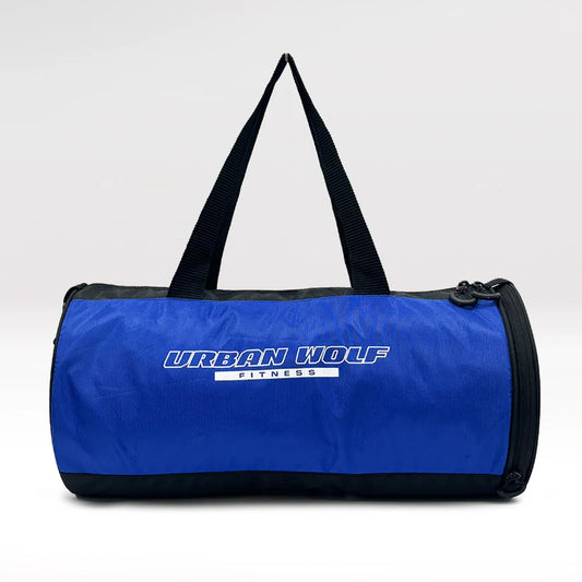 26L Gym Duffle Bag | Unisex Blue & Black | Separate Shoe Compartment | Quick Access Pocket | Durable Polyester | Multi-Functional Sports & Travel Bag | Dimensions 49x23x23 cm