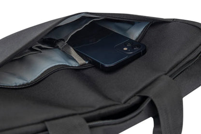 15.6 inch Laptop Shoulder Messenger Sling Office Bag, Water Repellent Fabric for Men and Women (Black)