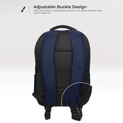 Business Casual 30L Dual Compartment Water Resistant Laptop Backpack (BLUE)