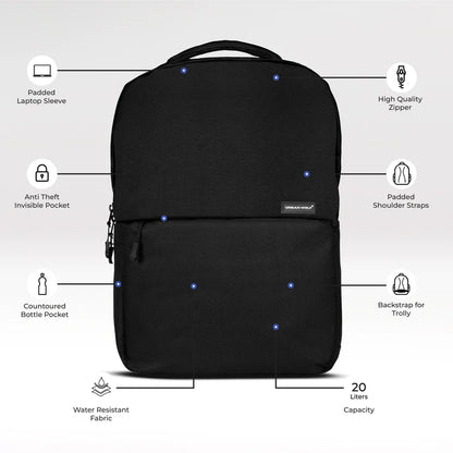 Business Casual 20L Dual Compartment Laptop Backpack-(Black) Regular priceRs. 1,299.00 Sale priceRs. 799.00Sale