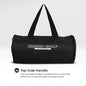 26L Gym Duffle Bag | Unisex Black | Separate Shoe Compartment | Quick Access Pocket | Durable Polyester | Multi-Functional Sports & Travel Bag | Dimensions 49x23x23 cm